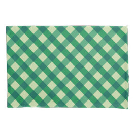Green Gingham Kussensloop