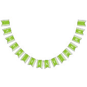 Green Gingham Monogram Picnic Bunting Banner (Alle)