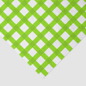 Green Gingham Pattern Tissuepapier (Detail)