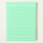 Green Gingham Planner (Achterkant)
