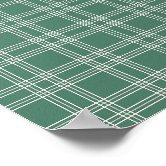 Green Gingham Poster (Hoek)