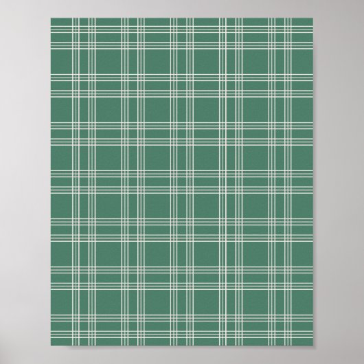 Green Gingham Poster (Voorkant)