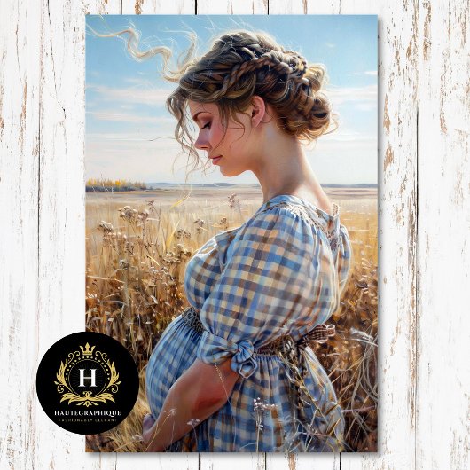 Green Gingham Prairie Meisje Platteland Découpage Tissuepapier