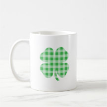 Green Gingham Shamrock