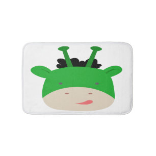 Green Giraffe Bath Mat