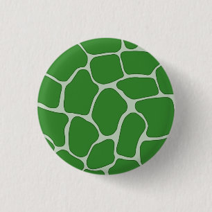 Green Giraffe Print Pattern Button