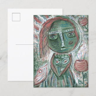 Green Girl Briefkaart