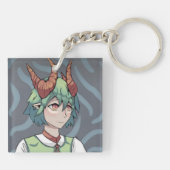 Green Girl Sleutelhanger (Achterkant)