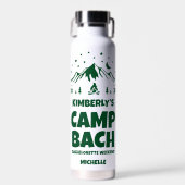 Green Glamping Bachelorette Waterfles (Voorkant)