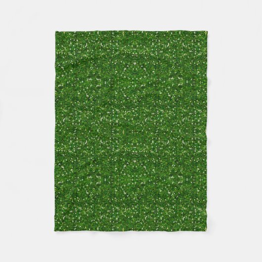 Green Glitter Fleece Blanket Deken (Voorkant)