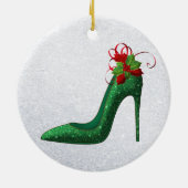 Green Glitter Heels Ornament (Achterkant)