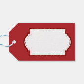 Green Glitter Kerstster Cadeaulabel (Achterkant Horizontaal)