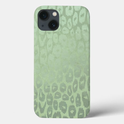 Green Glitter Leopard Texture Case-Mate iPhone Case (Achterkant)