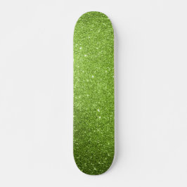 Green Glitter Skateboard