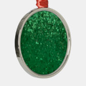 Green Glitter to Customize Metalen Ornament (Rechts)