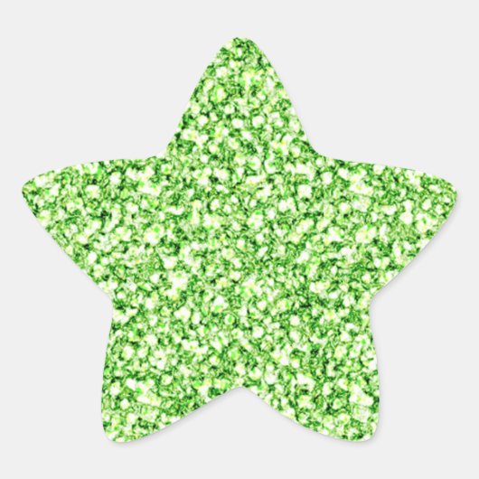 Green Glitters Sticker (Voorkant)