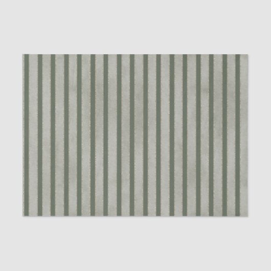 Green Glitzy Gold Stripes Christmas Tissuepapier (Voorkant)