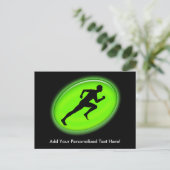 Green Glow Fitness Logo Briefkaart (Staand voorkant)