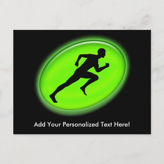 Green Glow Fitness Logo Briefkaart (Voorkant)