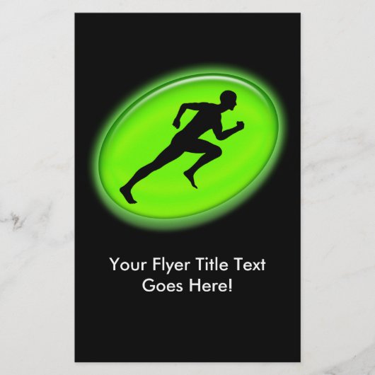 Green Glow Fitness Logo Flyer (Voorkant)