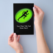 Green Glow Fitness Logo Flyer (Hand)