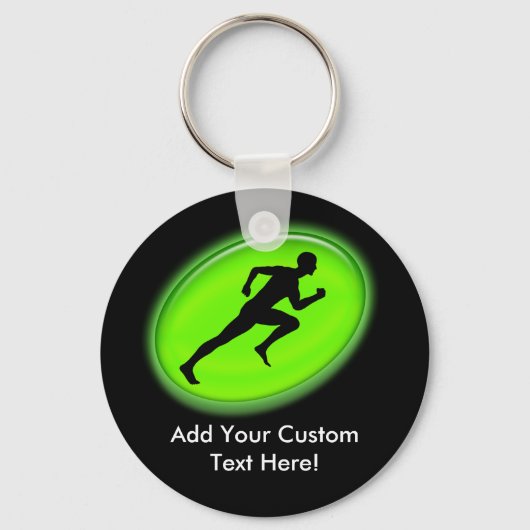Green Glow Fitness Logo Sleutelhanger (Voorkant)