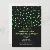 Green Glowars Invitations de fête d'anniversaire (Devant)