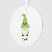 Green Gnome NAME Joyeuses Fêtes Année Fun (devant)