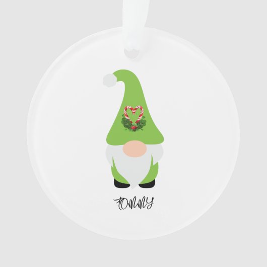 Green Gnome NAME Joyeuses Fêtes Année Fun (devant)