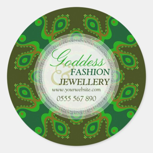 Green Goddess Mode Retail Product Sticker (Voorkant)