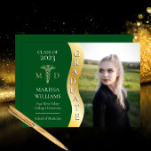 Green Gold Afstuderen Wave Caduceus MD Medical Afs Aankondiging