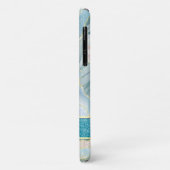 Green Gold Agate Glitter Name Elegant Case-Mate iPhone Case (Achterkant/links)