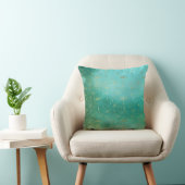 Green & Gold Dandelion Cushion Kussen (Stoel)