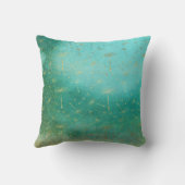 Green & Gold Dandelion Cushion Kussen (Achterkant)
