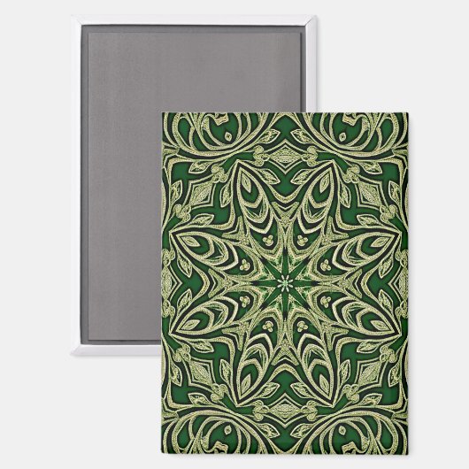 Green Gold Decorative Magnet (Recto/Verso)
