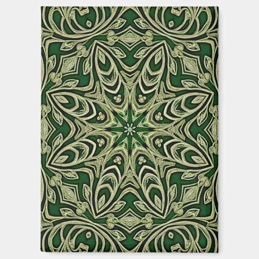 Green Gold Decorative Magnet Magneet (Voorkant)