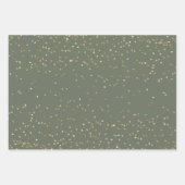 Green Gold Deer Inpakpapier Vel (Voorkant 3)