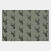 Green Gold Deer Inpakpapier Vel (Voorkant)