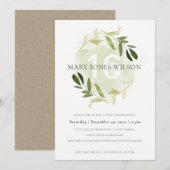 GREEN GOLD FOLIAGE WREATH SWEET 16 BIRTHDAY KAART (Voorkant / Achterkant)