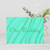 Green & Gold fusionne les invitations de mariage (Debout devant)