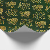 Green Gold Glitter-kerstcadeau voor Ornament Cadeaupapier (Hoek)