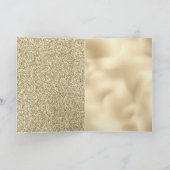 Green Gold Glitter Peace Kaart (Binnen)