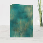 Green Gold Glitter Sparkle Kerstmis Kaart (Achterkant)