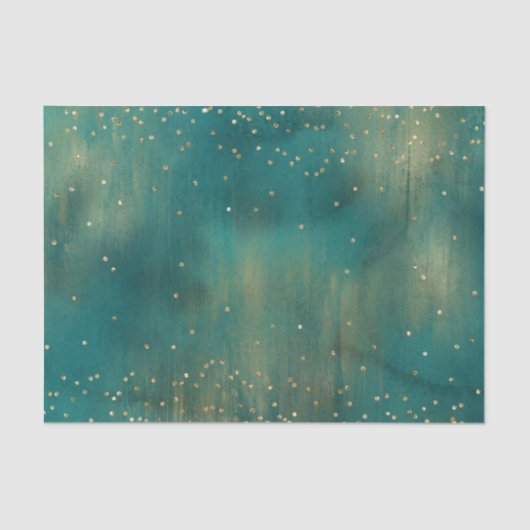 Green Gold Glitter Sparkle Kerstmis Tissuepapier (Voorkant)