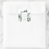 Green Gold Greenery Lijst Ik heb Adres verplaatst Vierkante Sticker (Tas)