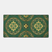 GREEN & GOLD IRISH CIRCULAR PATTERN BUREAUMAT (Voorkant)