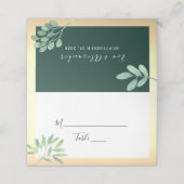 Green Gold Place Card (Buitenkant ongevouwen)