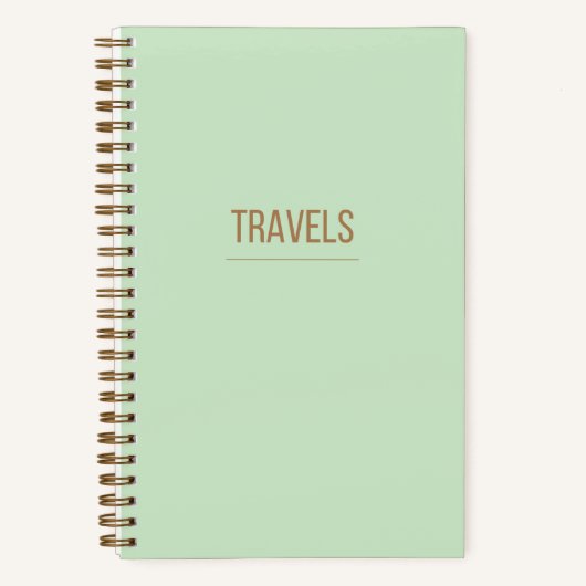 Green & Gold Travel Journal (Recto)