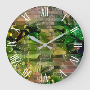 Green Gold Wall Art Dream Grote Klok