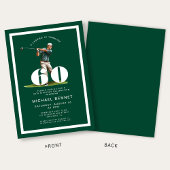 Green Golf 60th Birthday Invitation